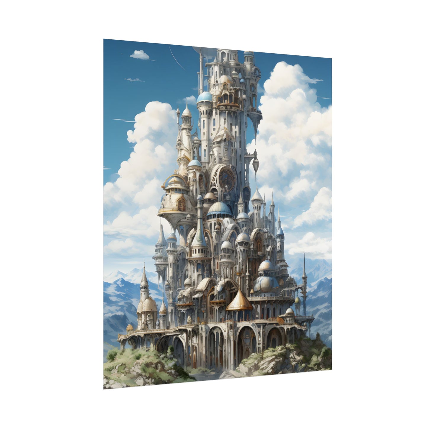 Floating City Columbia 6: Breathtaking Modern Cityscape - Poster