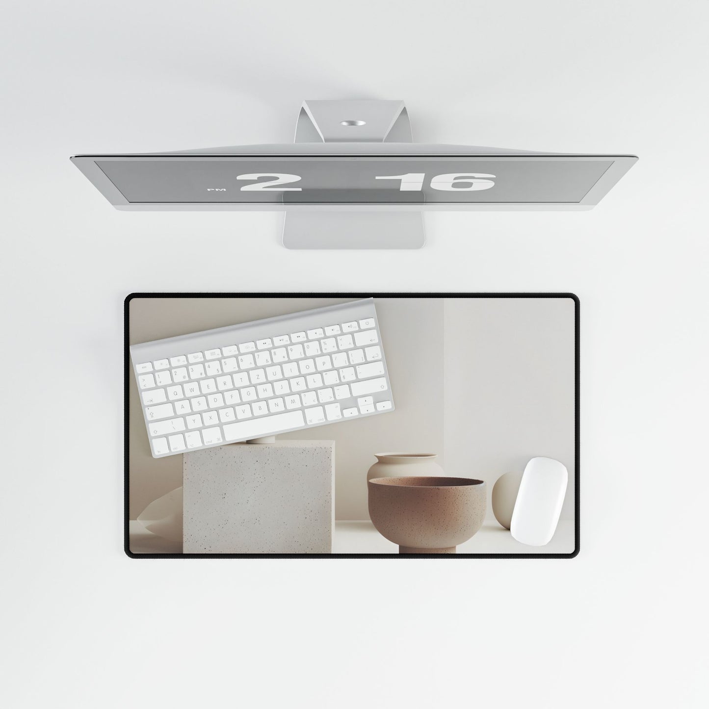 Minimalist Modern Geometry: Artwork Design Product - Desk Mat