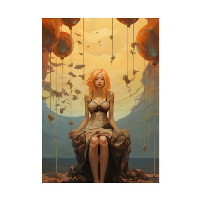 Leg Study in Natural Light: Dark Art Photography - Poster