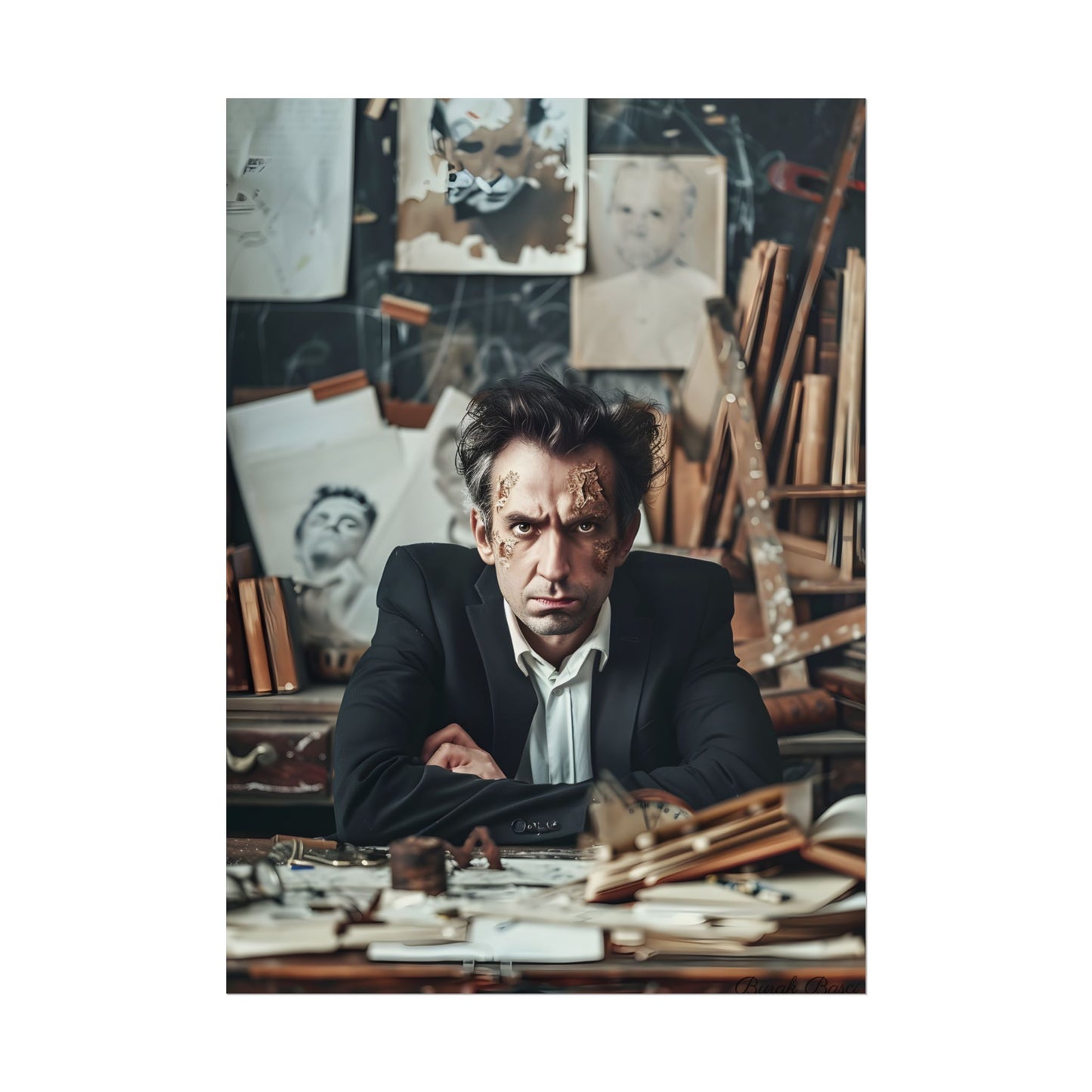 Intimate Self-Reflection: A Man's Portrait - Poster