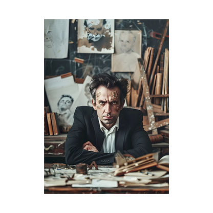 Intimate Self-Reflection: A Man's Portrait - Poster