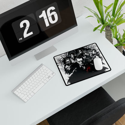 Mischievous Vampires: Dark Digital Artwork with Charismatic Leader - Desk Mat