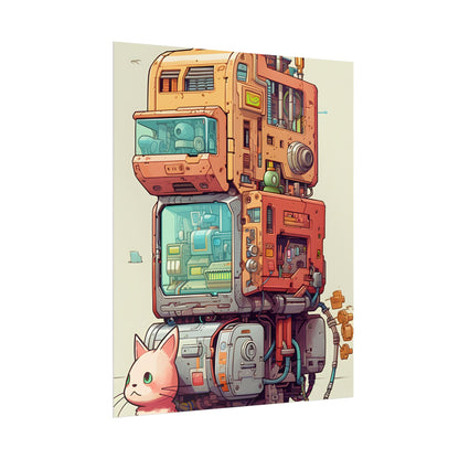Pixel Perfect Cyber-Pet: Whimsical Gamified Art - Poster