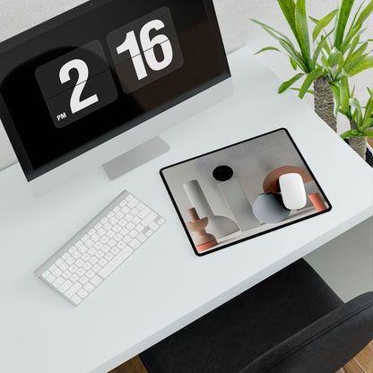 Minimalist Simple Geometric Jewelry: Close-Up View - Desk Mat