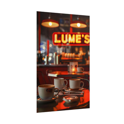 Retro Kitchen Diner: Vintage Artwork from Lukes - Poster