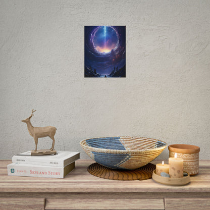 Black Hole Galaxy: Cosmic Digital Artwork - Poster