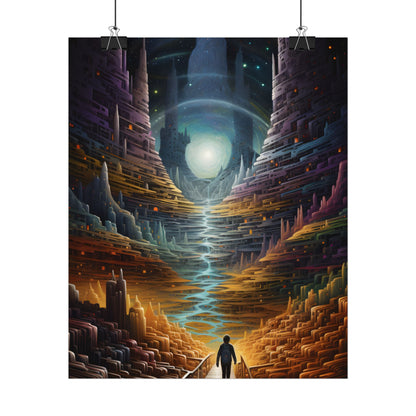 Space Explorer Journey: Astronaut in Cosmic Adventure - Poster
