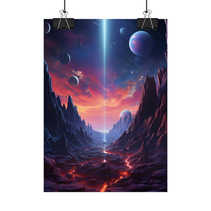 Black Hole Odyssey: A Massive Planet in Space - Poster