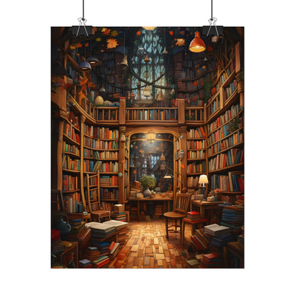 Charming Magical Bookshop: Cozy Book Lover's Paradise - Poster