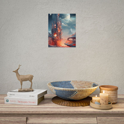Cyber Dreams: Abstract Artwork - Poster