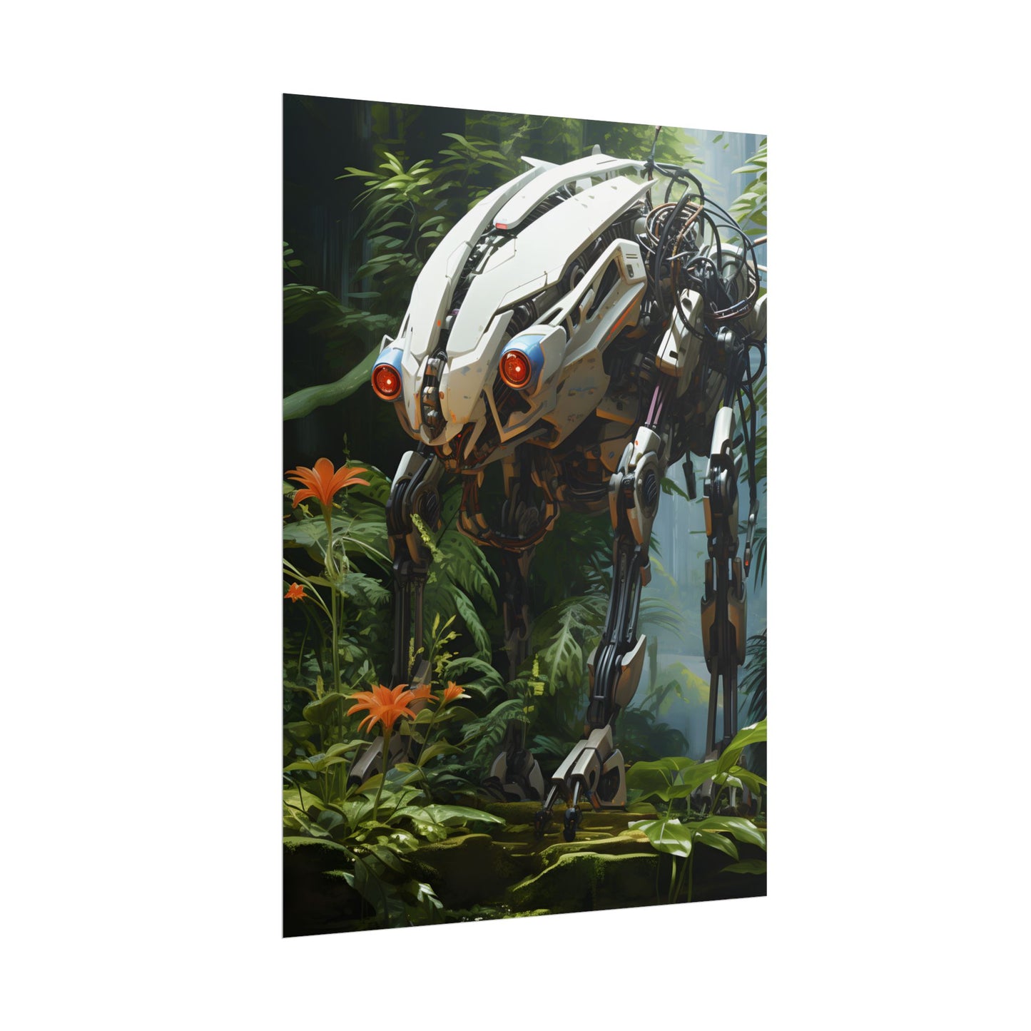 Robotic Wildlife Sanctuary: Harmony in Nature - Poster