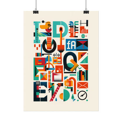 Colorful Infographic: Statistics Explained with Letter L - Poster