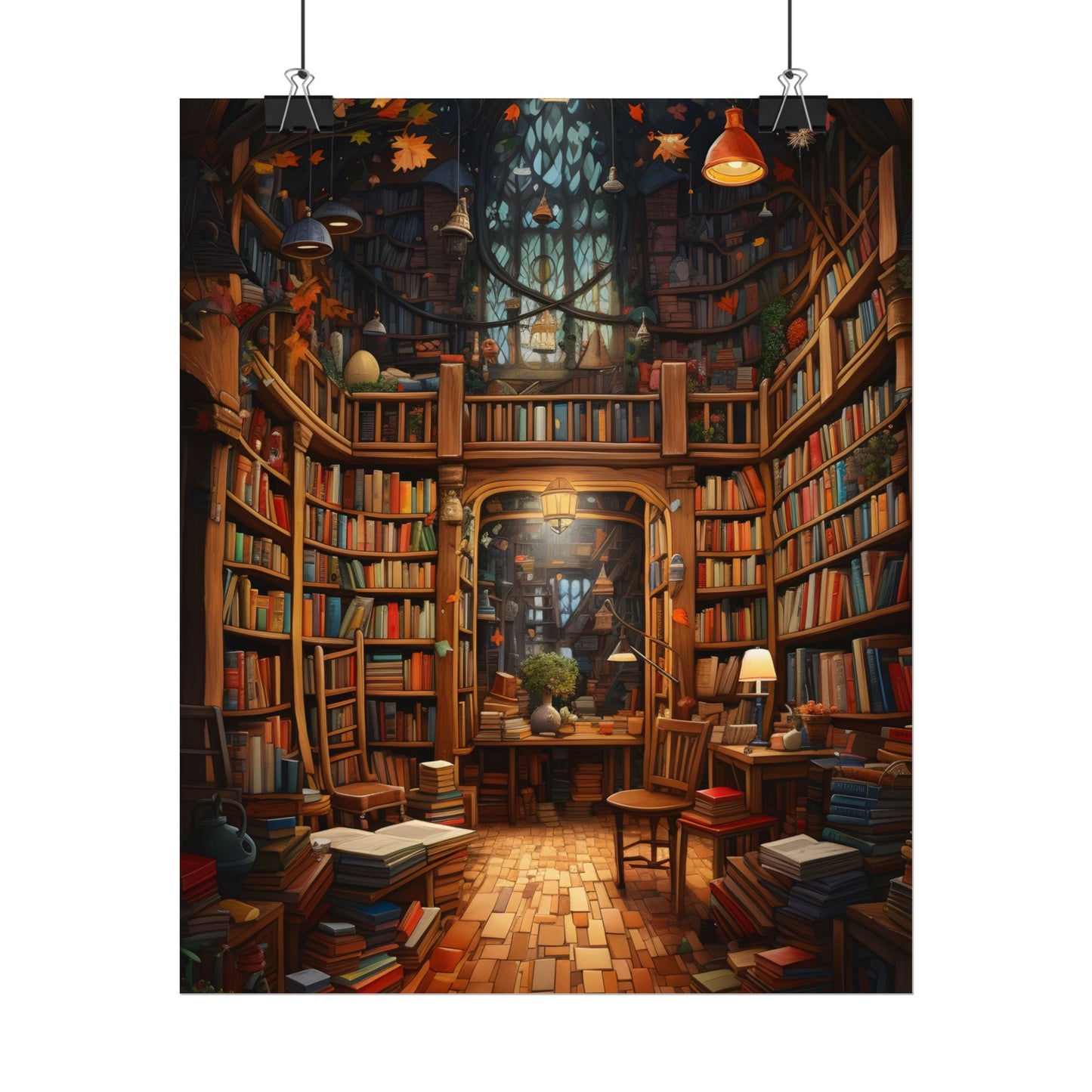 Charming Magical Bookshop: Cozy Book Lover's Paradise - Poster