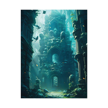 Lost Underwater Civilization: Ancient Artifacts in Mysterious Depths - Poster