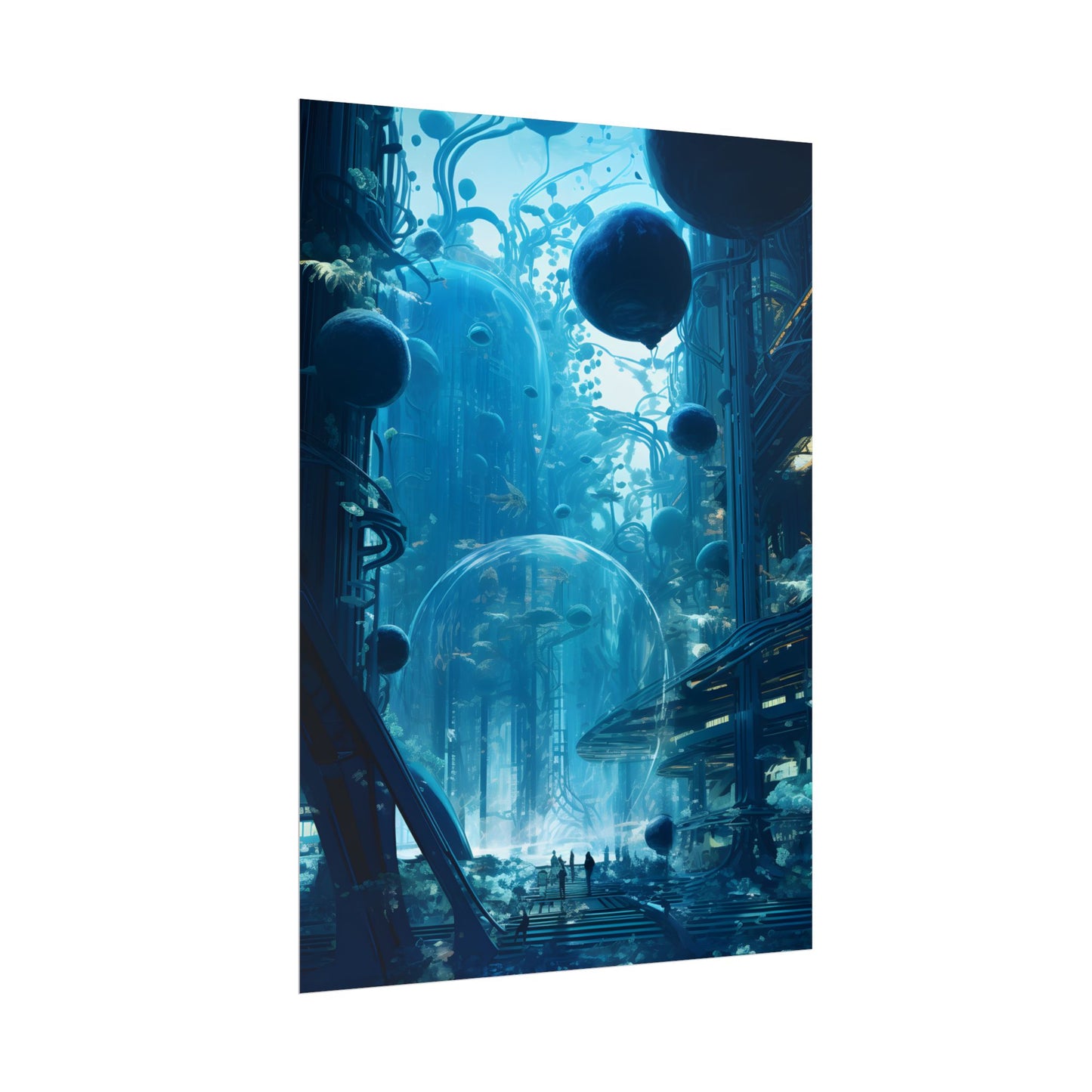 Underwater City of the Future: Sustainable Living in Harmony with Nature - Poster