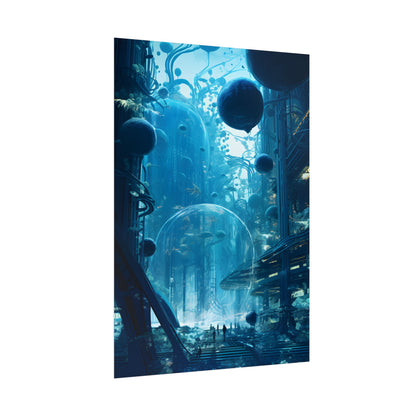 Underwater City of the Future: Sustainable Living in Harmony with Nature - Poster