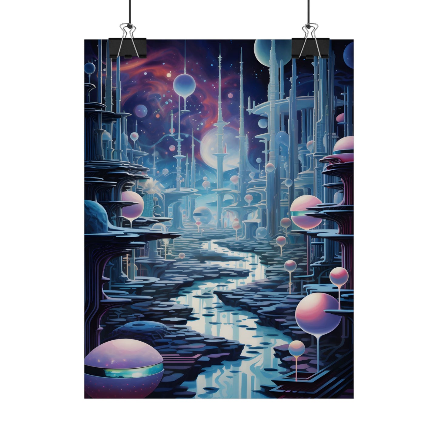 Celestial Art Gallery: Modern Architectural Design - Poster