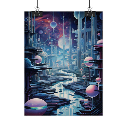 Celestial Art Gallery: Modern Architectural Design - Poster