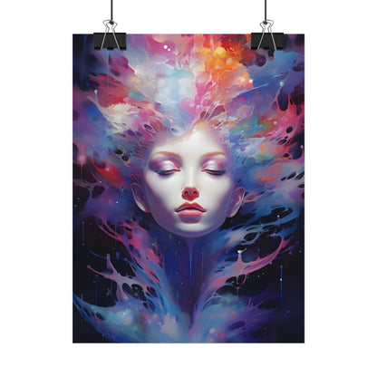 Otherworldly Celestial Dreams: Impressionistic Art Gallery - Poster