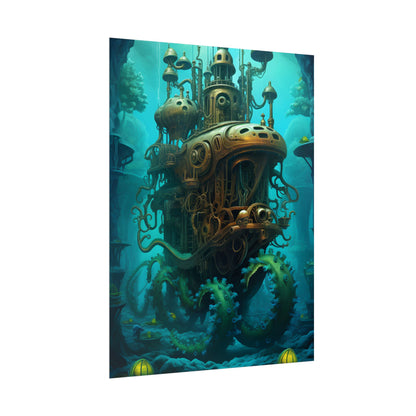 Steampunk Underwater Adventure: Dive into Discovery - Poster