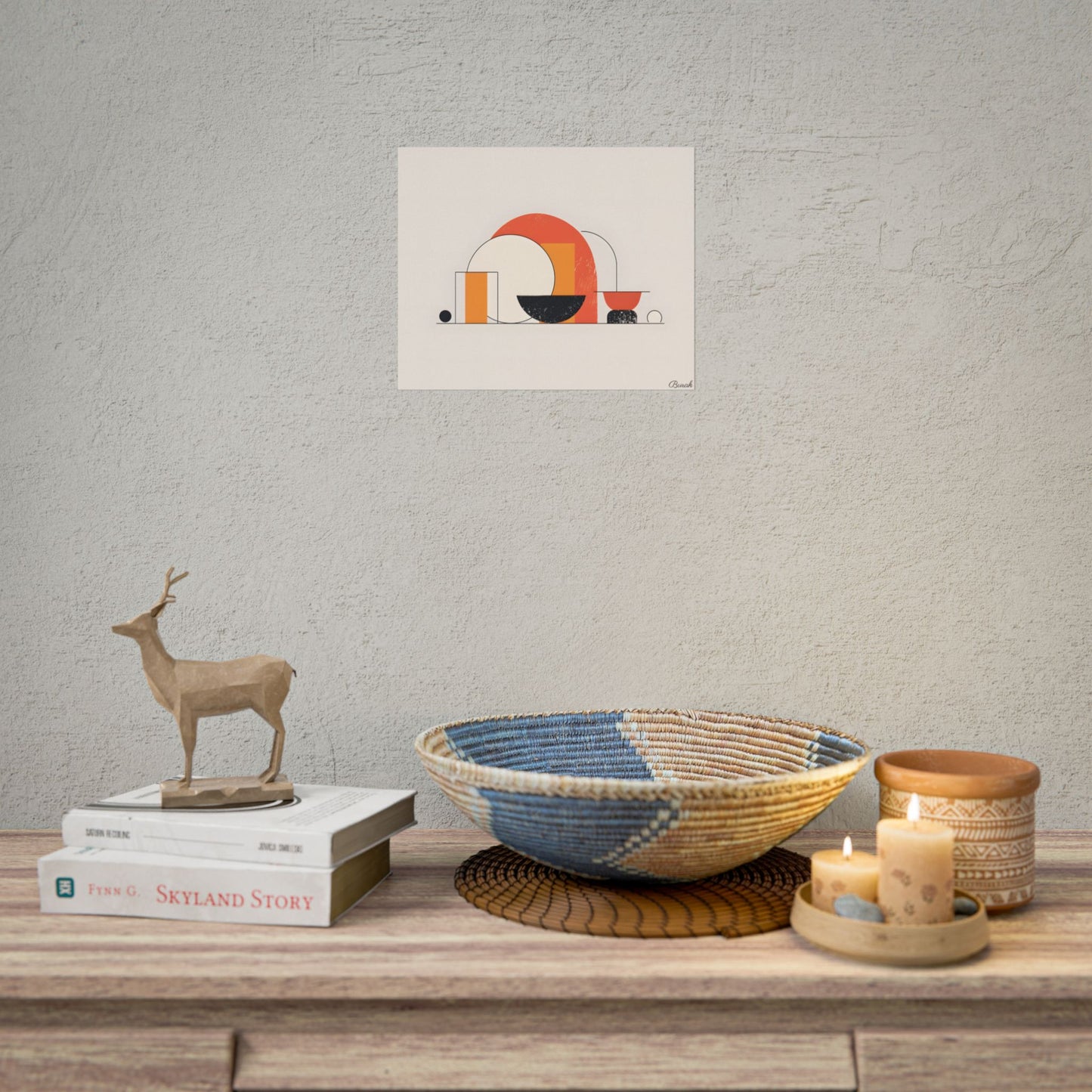 Minimalist Digital Product Design: Bold Block Artwork - Poster