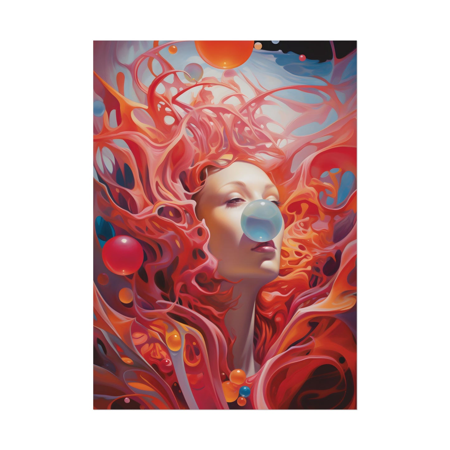 Celestial Landscape: Peaceful Skies and Waterfront Serenity - Poster