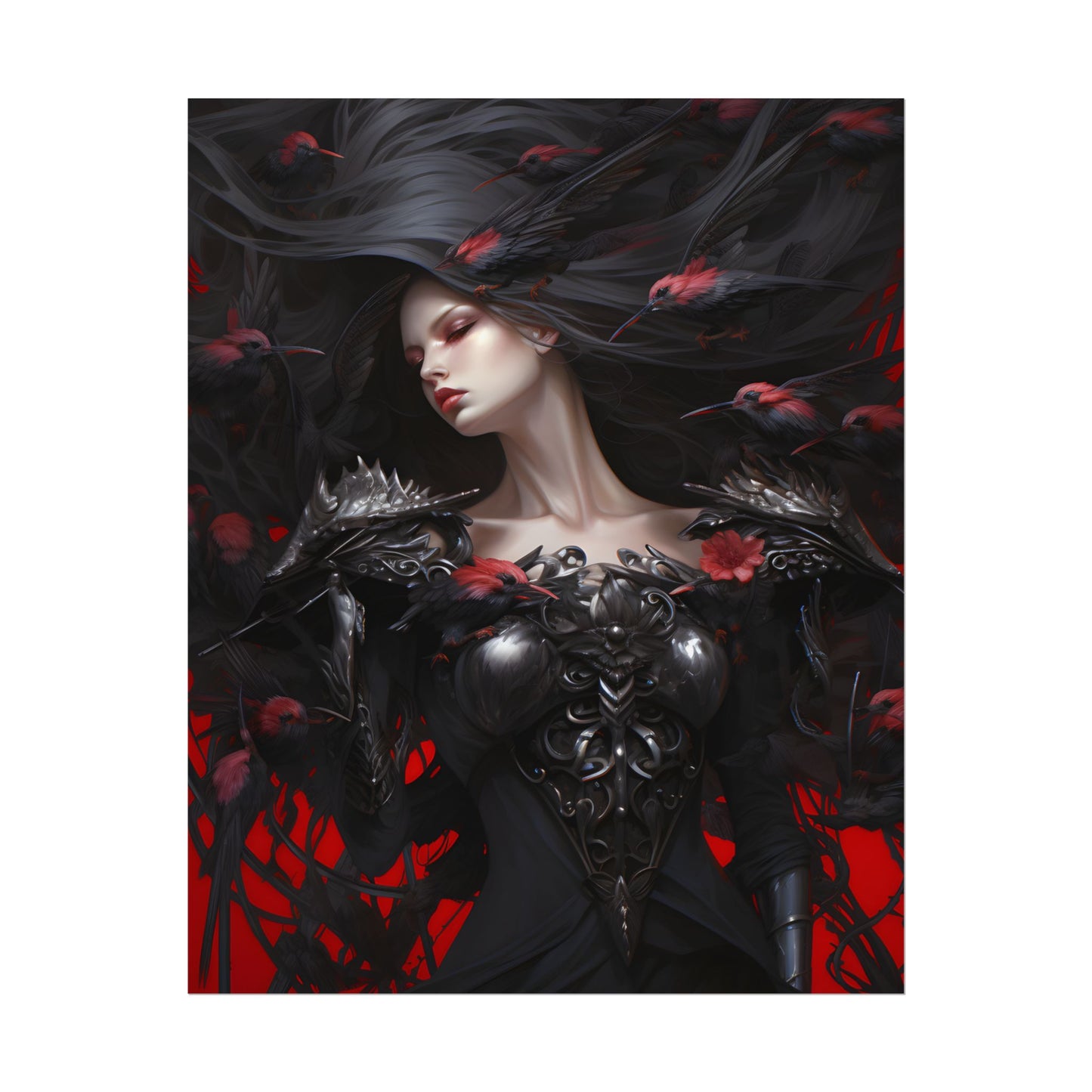 Enigmatic Songbird: Nature's Guardian Art - Poster