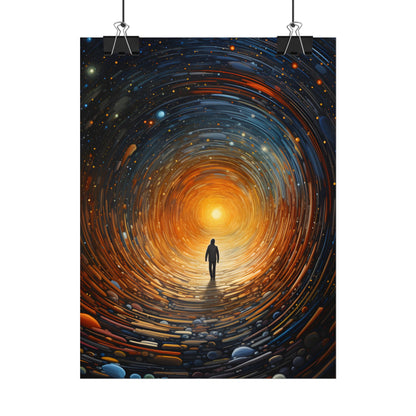 Space-Time Explorer: Intergalactic Adventure Digital Art - Poster