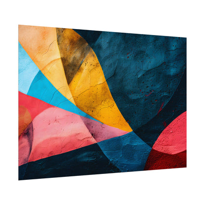 Vibrant Abstract Textured Design: Colorful Artwork - Poster