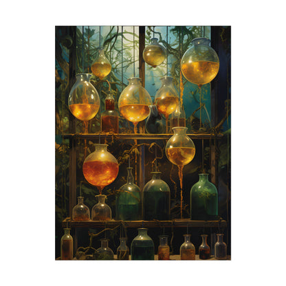 Vigors and Plasmids: Mysterious Lab Equipment Artwork - Poster