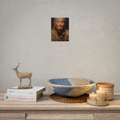 Wisdom of Age: Portrait of an Elderly Person - Poster