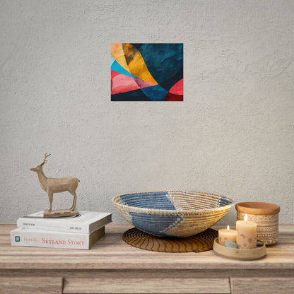 Vibrant Abstract Textured Design: Colorful Artwork - Poster