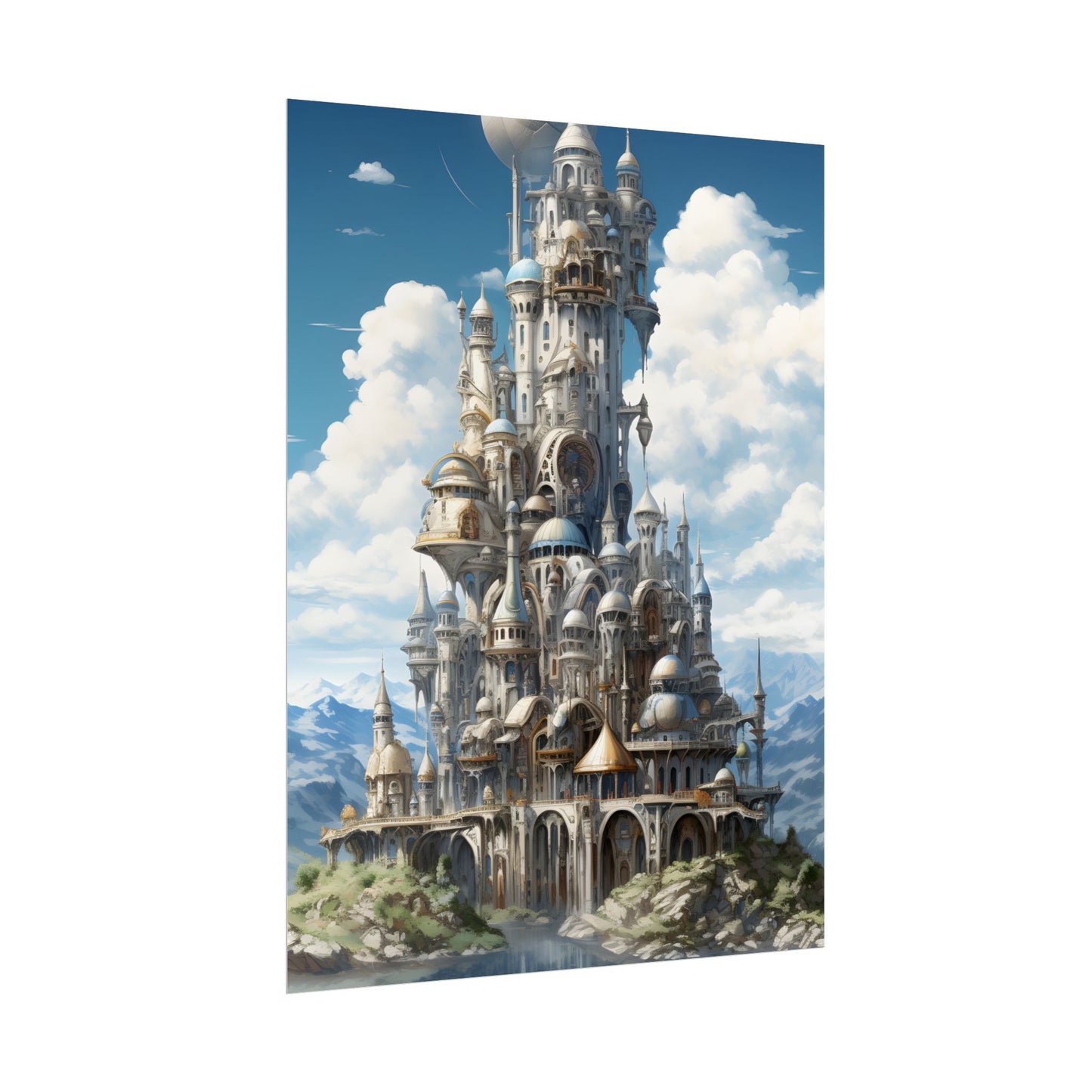 Floating City Columbia 6: Breathtaking Modern Cityscape - Poster