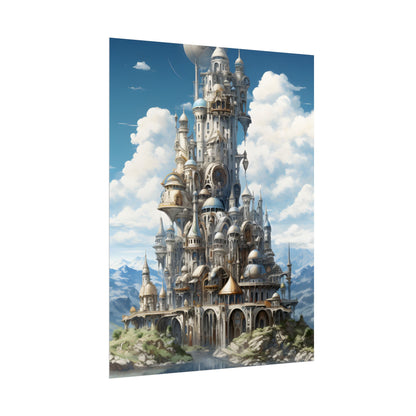 Floating City Columbia 6: Breathtaking Modern Cityscape - Poster