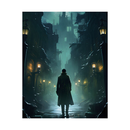 Urban Noir Detective: Mystery Solving Artwork - Poster