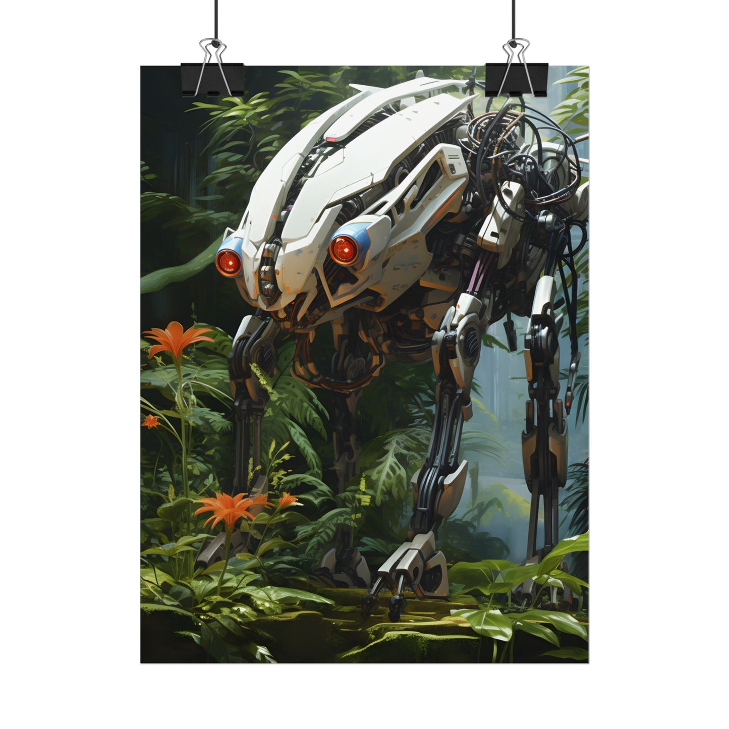 Robotic Wildlife Sanctuary: Harmony in Nature - Poster