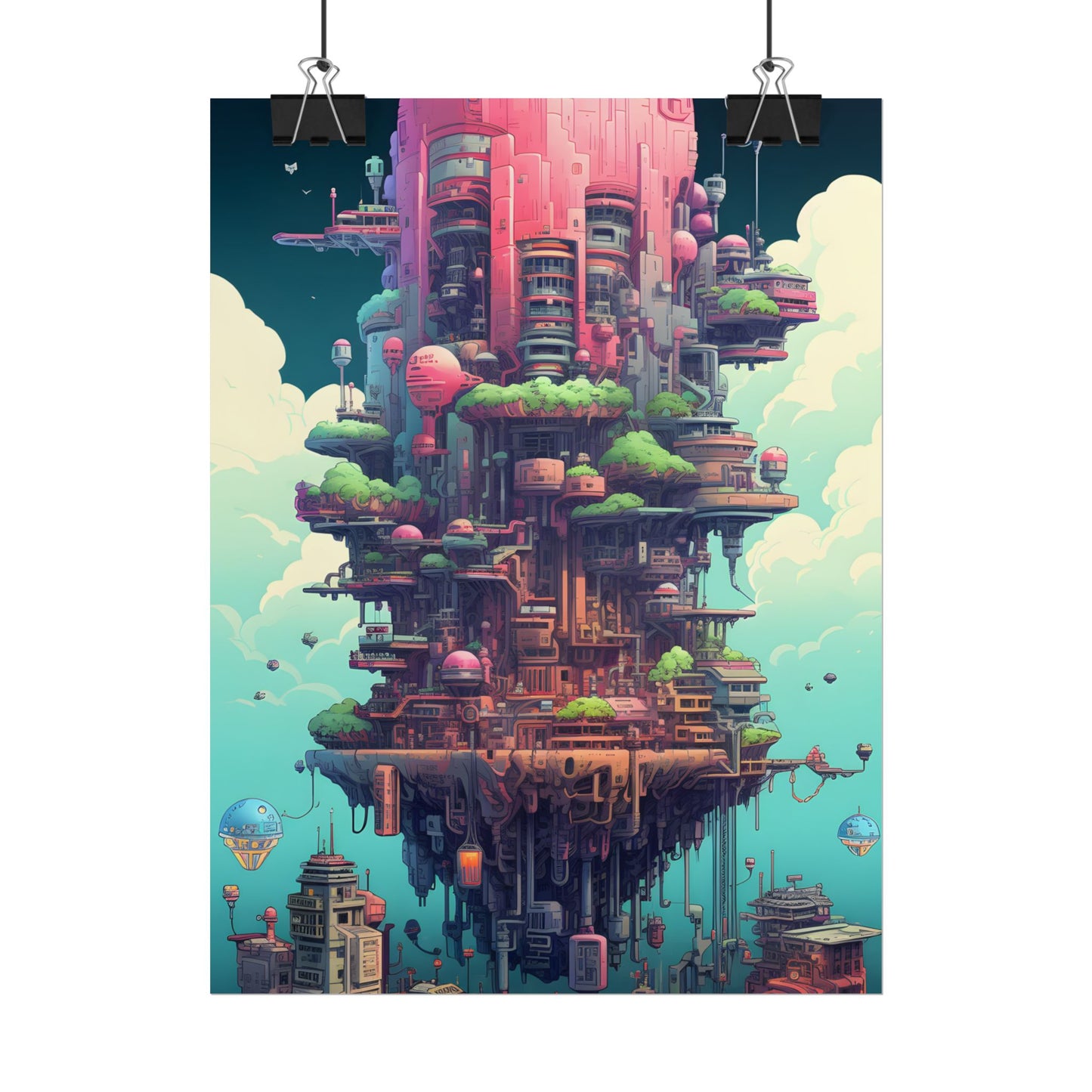 Gamified Pixelated Cyber-Pets: Colorful Digital Art - Poster