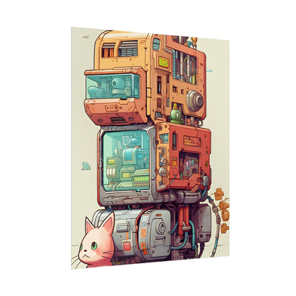 Pixel Perfect Cyber-Pet: Whimsical Gamified Art - Poster