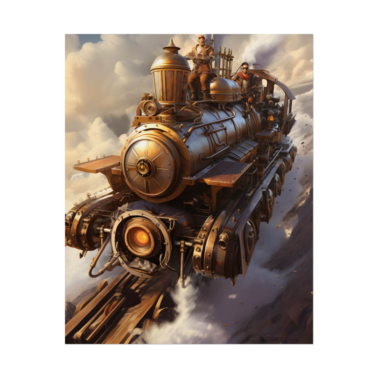 Steampunk Sky Liner Showdown: Thrilling Air Race - Poster