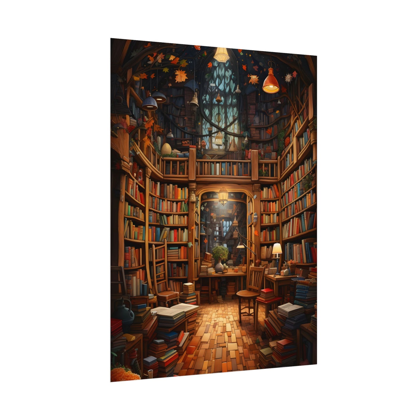Charming Magical Bookshop: Cozy Book Lover's Paradise - Poster