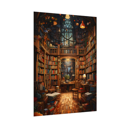 Charming Magical Bookshop: Cozy Book Lover's Paradise - Poster
