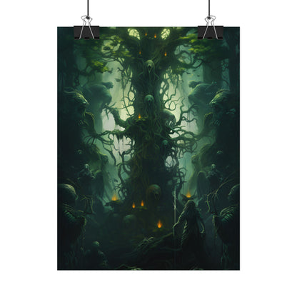 Mystical Forest Guardians: Ancient Tree Spirits Unite - Poster