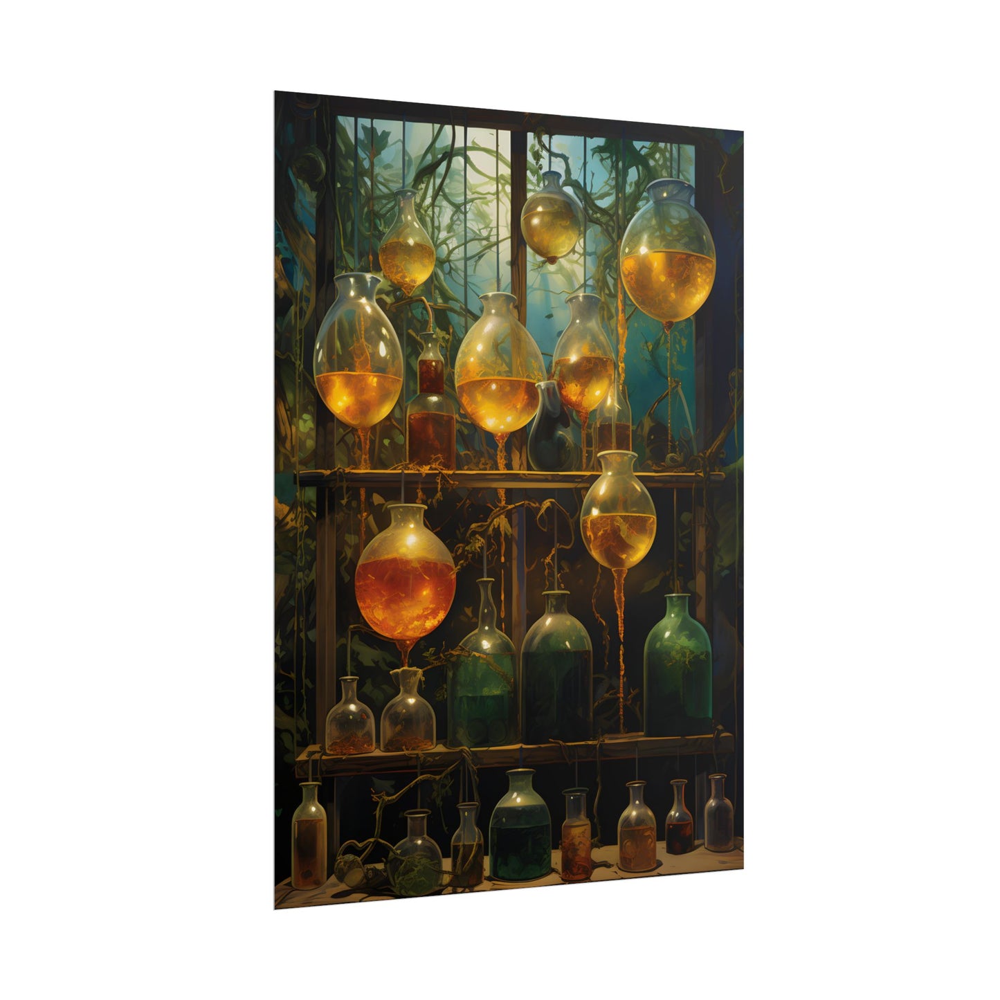 Vigors and Plasmids: Mysterious Lab Equipment Artwork - Poster