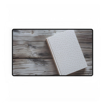 Minimalist Notebook with Embossed Dot Pattern: Unique Stationery Art - Desk Mat