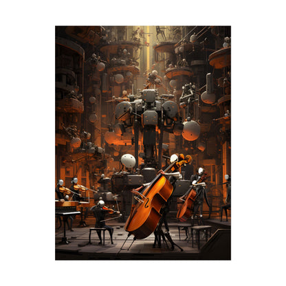 6 Sentient Robot Musicians: A Symphony of Artistic Expression - Poster