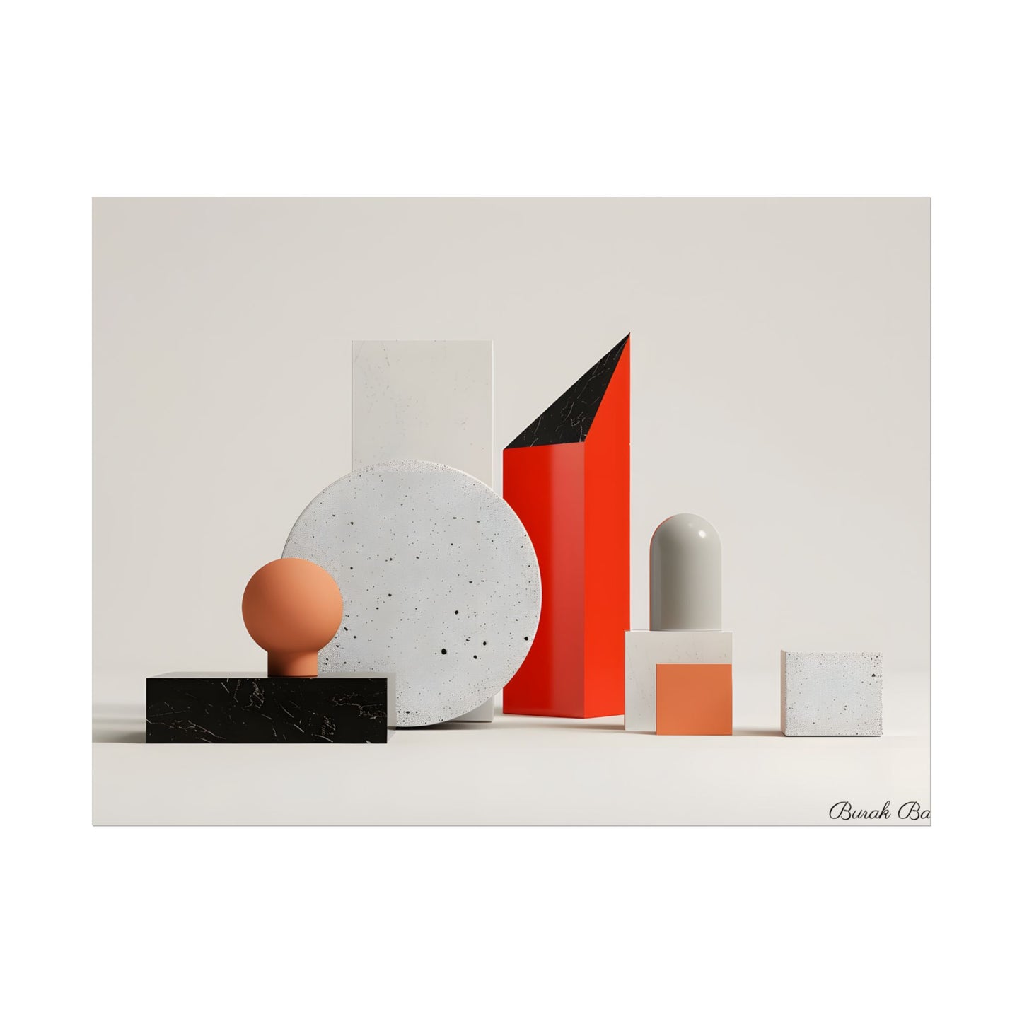 Minimalist Geometric Design: Modern Accessory Artwork - Poster