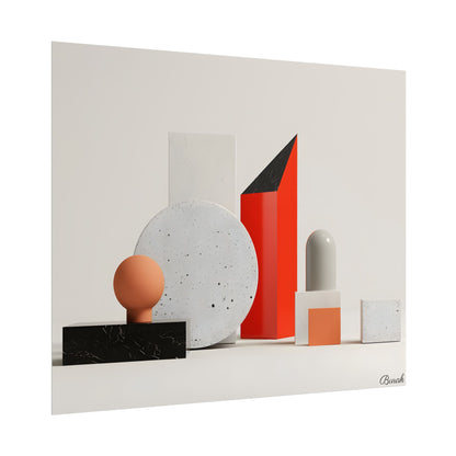 Minimalist Geometric Design: Modern Accessory Artwork - Poster