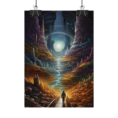 Space Explorer Journey: Astronaut in Cosmic Adventure - Poster