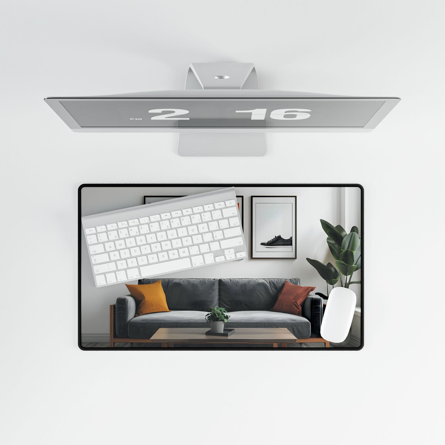 Minimalist Modern Living Room: Simple Furniture Art - Desk Mat