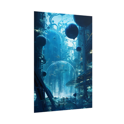 Underwater City of the Future: Sustainable Living in Harmony with Nature - Poster